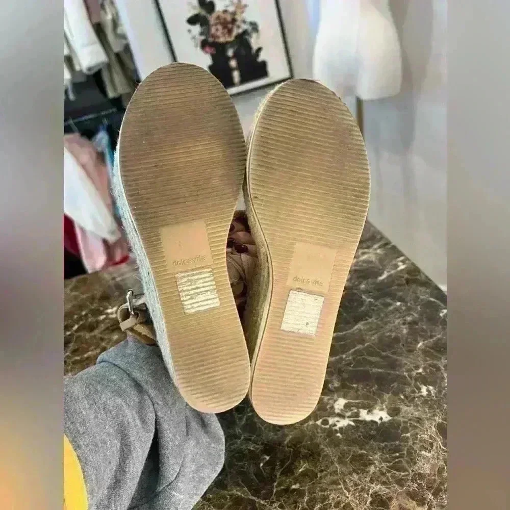 Dolce Vita Mauri Espadrilles Sandal Peach Size 7.5M